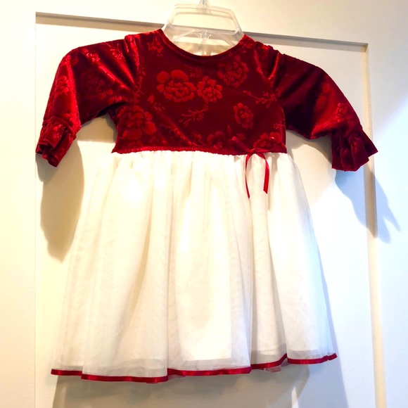 🥳Pastourelle velour and crinoline dress size 2T - Picture 1 of 8